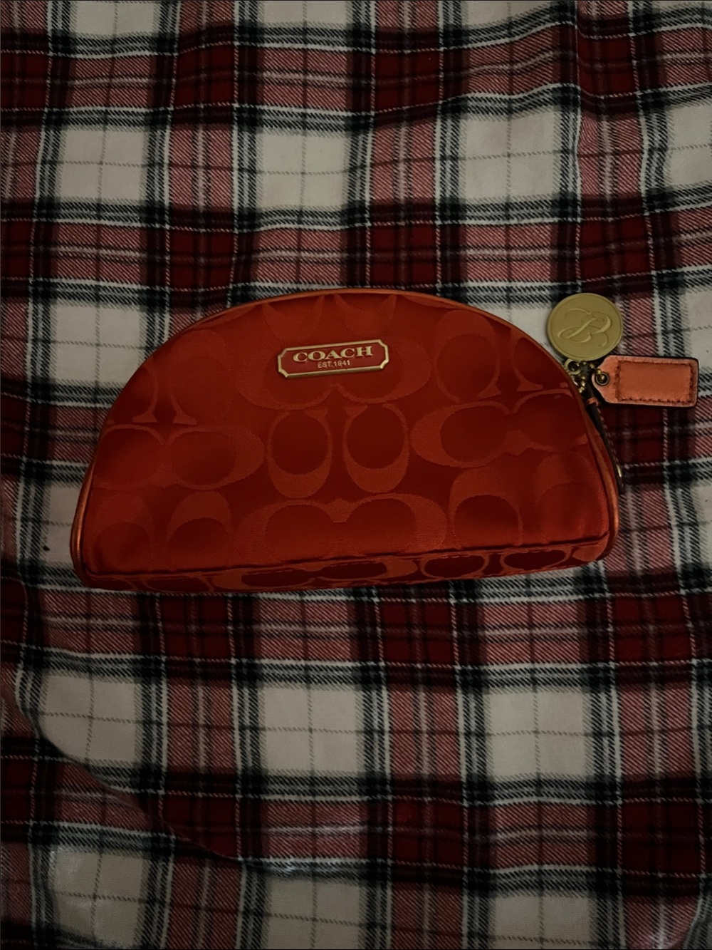 Coach Red Estée Lauder Edition Cosmetic Pouch